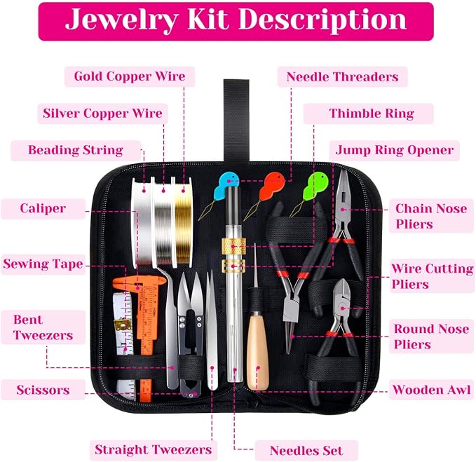 shynek 1857 Pcs Jewelry Making Supplies Kit - Image 2