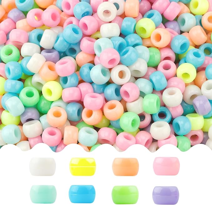 Pony Beads 4000 Pcs, Beads for Jewelry Making Hair Bead Kandi Jewelry Making by anpiwshjo
