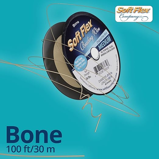 Soft Flex 49 Strand Beading Wire - Medium 0.19 Diameter - 100 Feet Nylon Design Wire