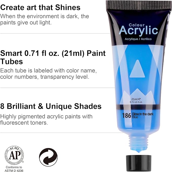 AUREUO Glow in the Dark Acrylic Paint - Image 6