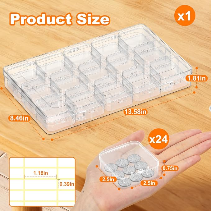 Bead Organizer Box, Craft Storage Box - Image 2