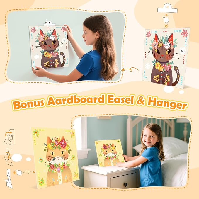 Gem Art Sticker Kit, Diamond Art Sticker Crafts - Image 4