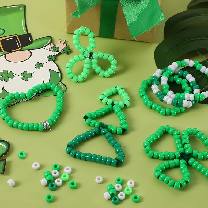 UPINS 1200Pcs St. Patrick's Day Pony Beads - Image 4