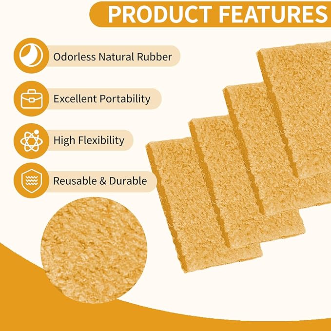 12 Pcs Rubber Cement Eraser - Glue and Residue Eraser Rubber Cement Cleaner for Removing Adhesive & Residues from Paper Plastic and More