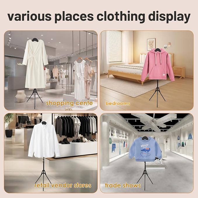 2 Pack Shirt Display Stand, 32-63 Inch Height Adjustable Mannequin Torso - Image 6
