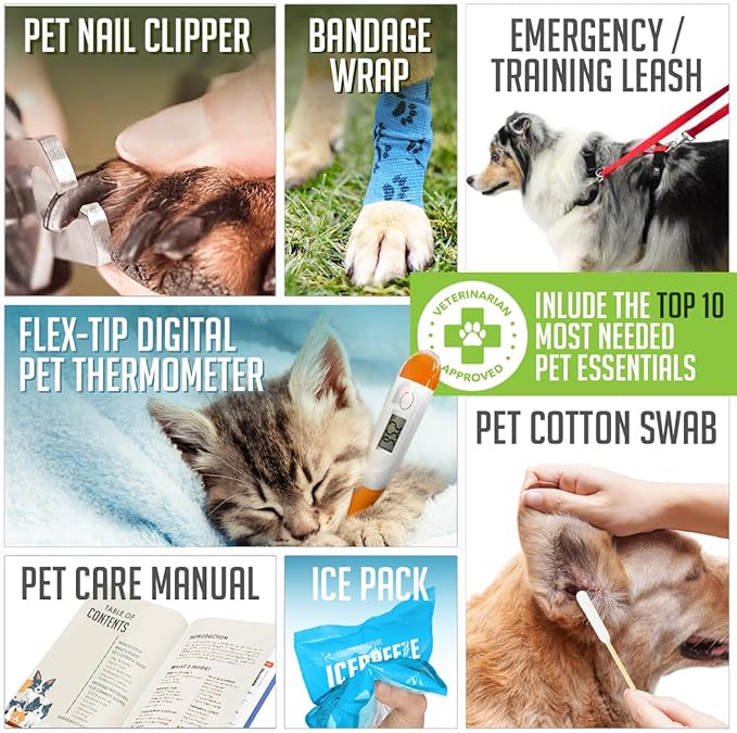 EVERLIT Pet Medic First Aid Kit | 95 Pcs Vet-Approved Medical, Outdoor & - Image 4