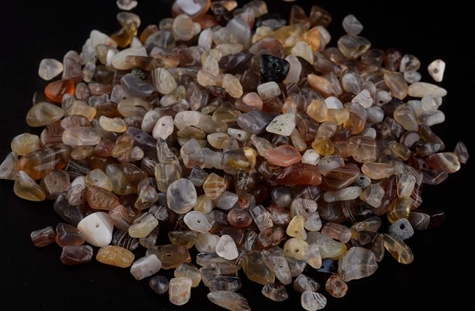 Natural Chip Stone Beads Persian Gulf Agate 5-8mm About 400 Pieces Irregular - Image 2