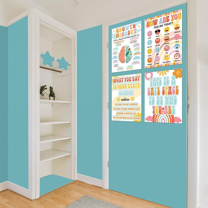 Inkspire Calming Blue Bulletin Board Paper Roll, 14.8FTx18.5IN Large Reusable - Image 7