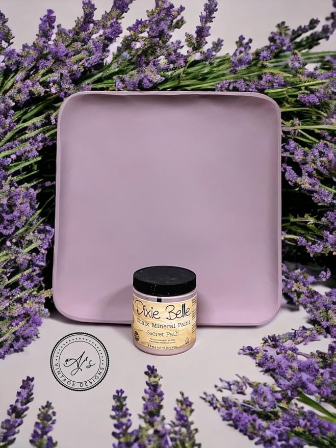 Dixie Belle Paint Company Chalk Finish Furniture Paint - Secret Path (16oz) - Matte Dusty Lilac Chic Chalk Mineral DIY Furniture Paint