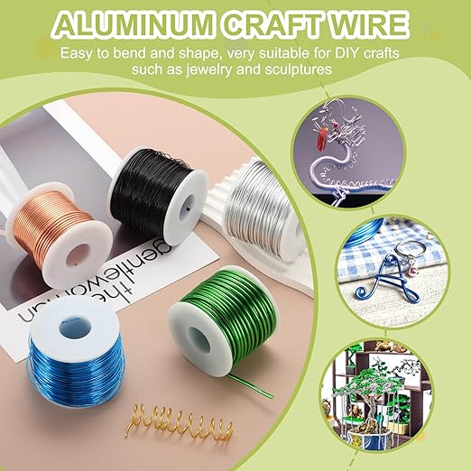 MECCANIXITY 12 Gauge Anodized Aluminum Craft Wire Bendable Bonsai Training Wire 98 Feet 2mm for Sculpting Crafts Wreath Floral Beading Jewelry Making, Purple