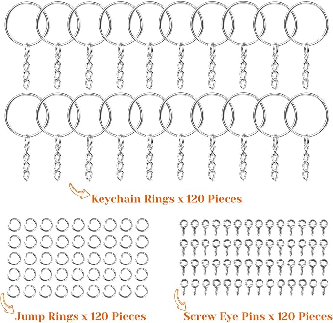 Audab 360Pcs Keychain Bulk - Image 2