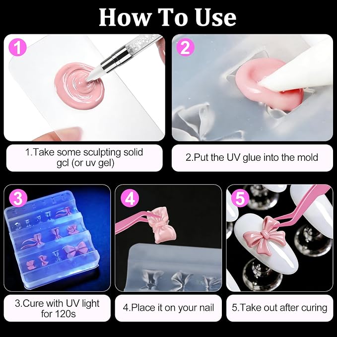 6pcs Ocean Silicone Nail Art Molds - Image 6