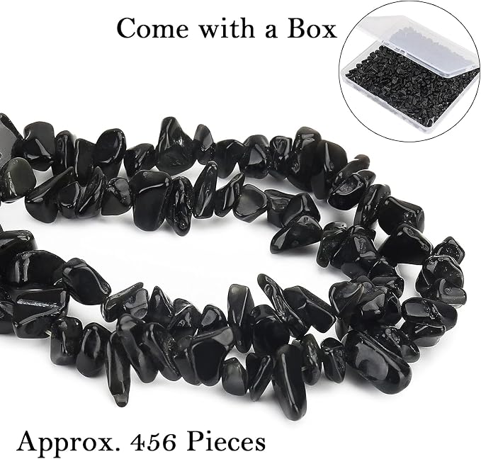 456 PCs Natural Chip Stone Beads, 5-8mm Irregular Multicolor Gemstones Loose - Image 4