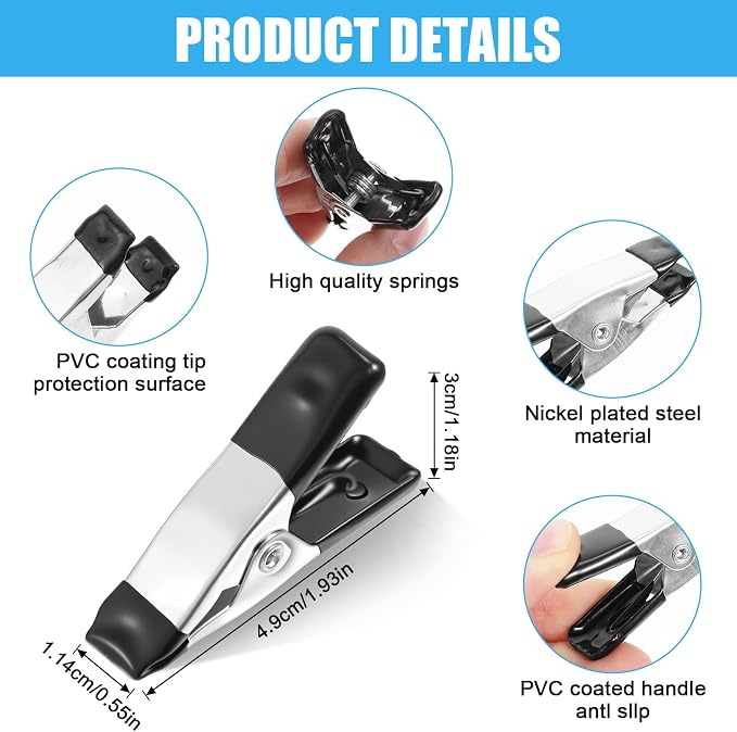 20 Pcs Small Clamps Garden Mini Spring Clamp Heavy Duty - Image 2