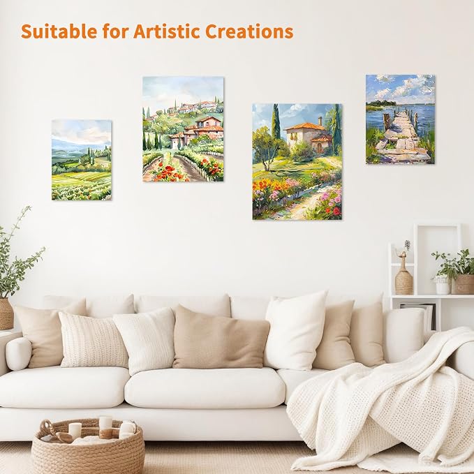 FIXWAL Canvas Boards for Painting 32 Pack, - Image 6