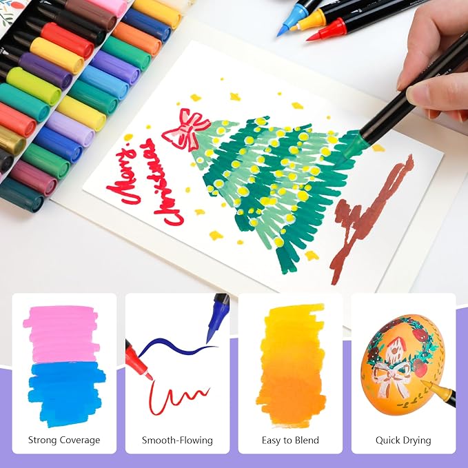 Artecho Acrylic Paint Markers 120 Colors, Acrylic Paint Pens - Image 4