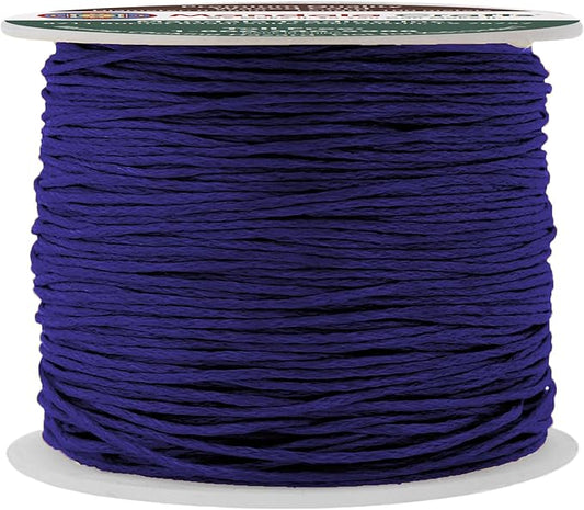 Mandala Crafts 0.5mm 109 Yards Dark Indigo Cotton Waxed Cord for Jewelry Making Bracelet Cord Waxed String - Beading String Thread Jewelry Cords for Necklaces String