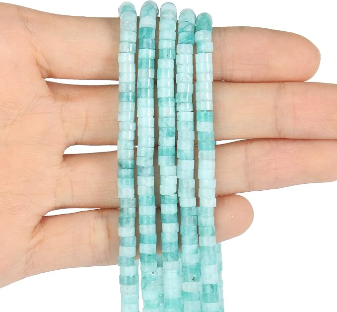 150Pcs 4×2mm Natural Chrysoprase Spacer Stone Beads - Image 3