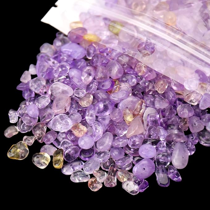 456 PCs Natural Chip Stone Beads, 5-8mm Irregular Multicolor Gemstones Loose - Image 2