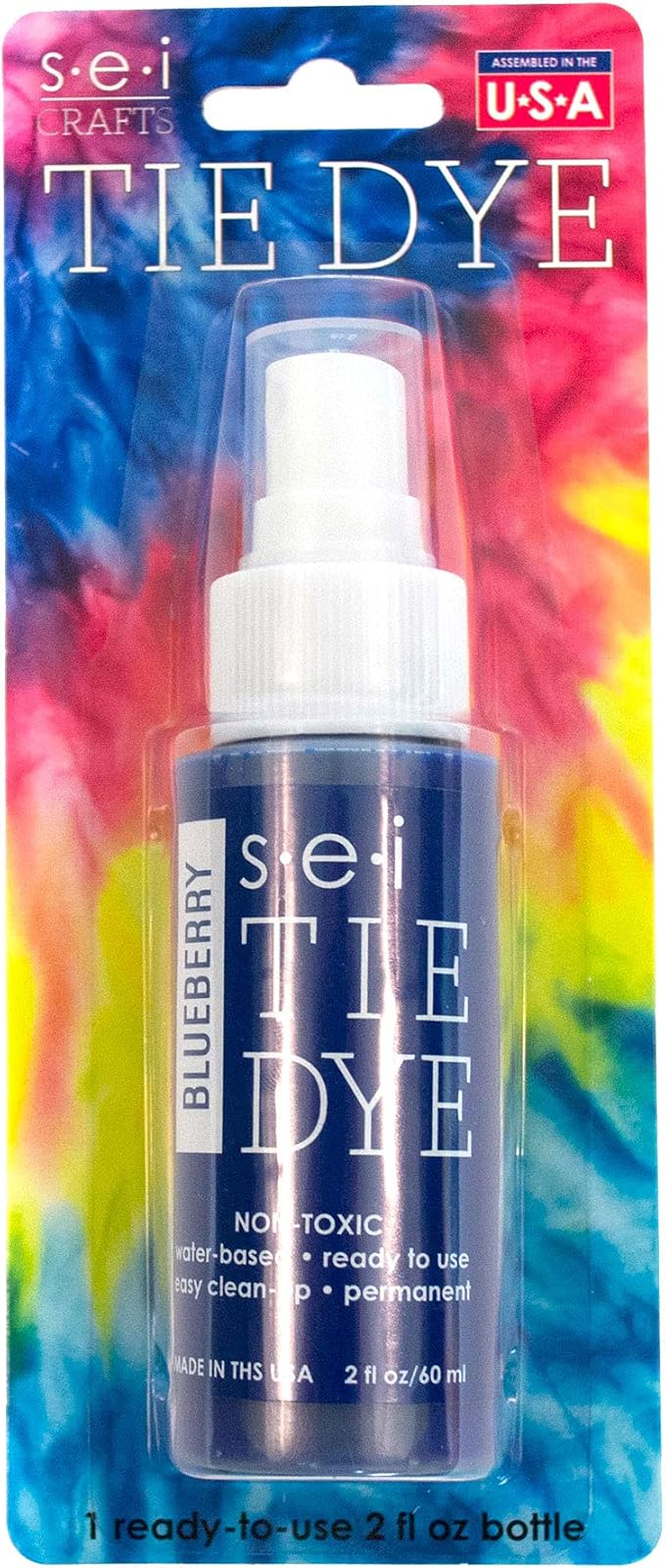 S·E·I S.E.I Blueberry Tie Dye Spray Bottle, 2- Ounces, Fabric Spray Dye - Image 4