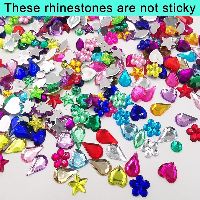 DaKuan 20000 Pcs 6MM Bulk Loose Sequins and 600 Pieces Craft Gems Jewels - Image 4