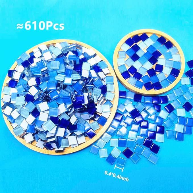 500G/ 1.1LB Bulk Crystal Mosaic Tiles - Image 2
