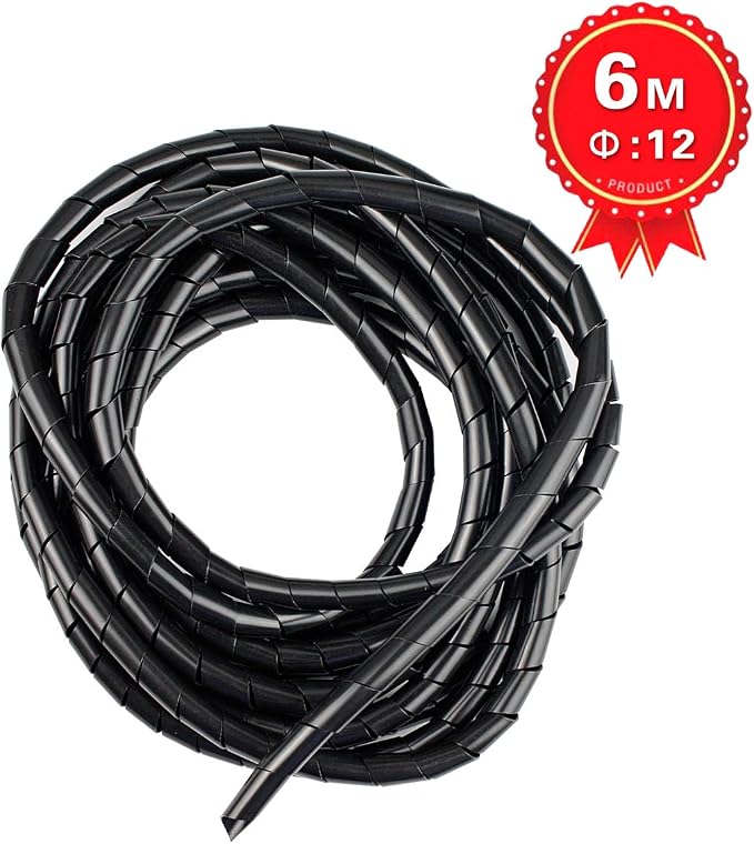 20Ft XHF 1/2" Spiral Cable Wrap 12mm Cord - Image 6