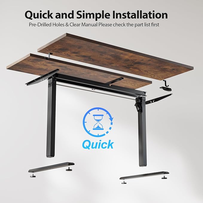 Agilestic Electric Standing Desk, 63 x 28 Inches Height Adjustable Desk - Image 7