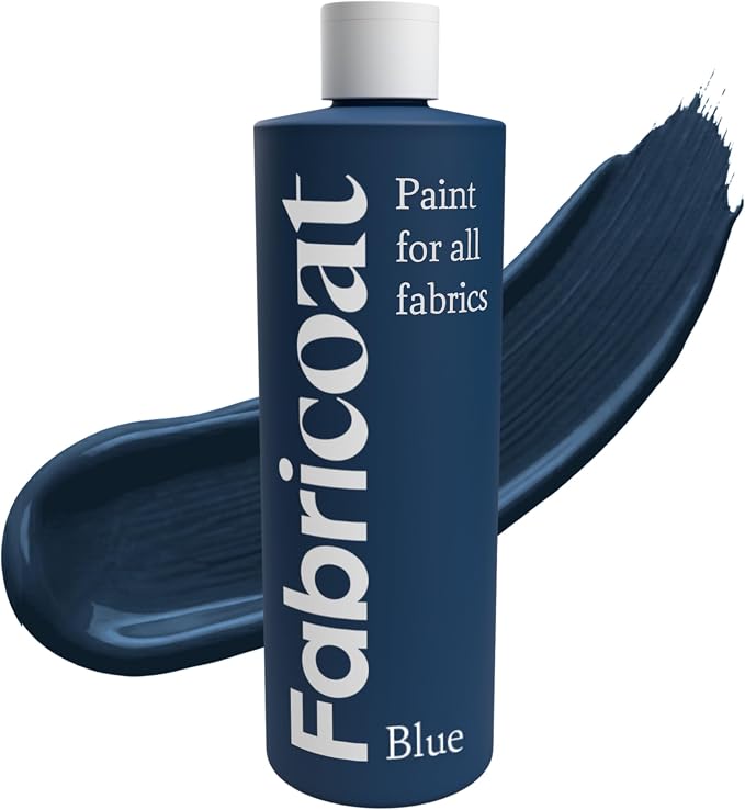 Fabricoat Blue Fabric Upholstery Paint & Dye | 250ml / 8.5 fl oz | Blue by Fabricoat