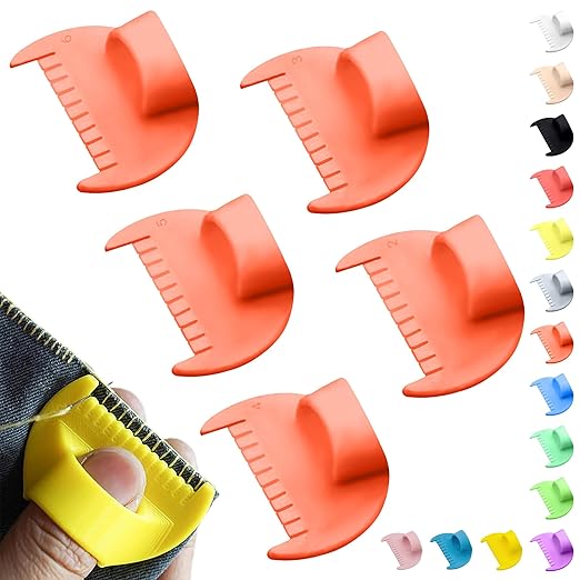 2mm-6mm Seam Guide for Hand Sewing Edge Lockranding Tool 5 PCS Set for Leather/Fabric/Craft Sew, Orange