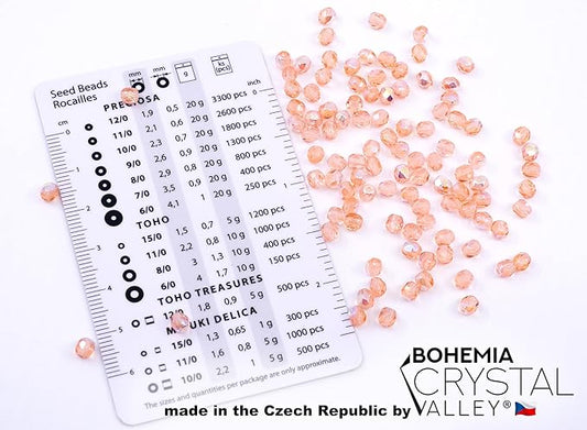 100 pcs of Faceted Fire Polished Pressed Czech Glass Beads 4mm (0.16in), 70120-28701 Pink Rosaline AB