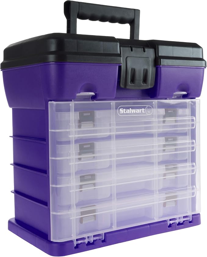 Storage and Tool Box-Durable Organizer Utility Box-4 Drawers - Image 6