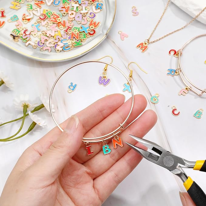SANNIX 156Pcs/6 Sets Letter Charms - Image 5