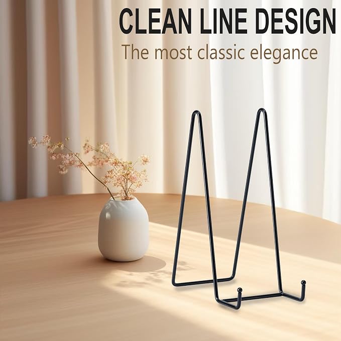 Hoewina Plate Stands for Display, 3 Pack 10 Inch Plate Holder Display Stands - Image 3