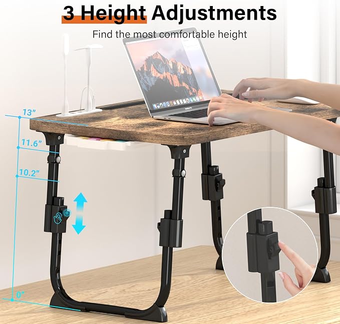 Lap Desk for Bed, Adjustable Laptop Desk - Image 2