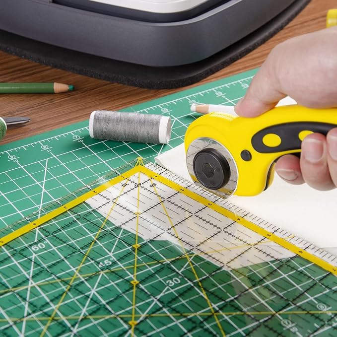 Ecraft Self-Healing Cutting Mat 12x18 Inch, Double-Sided 5-Ply Gridded Rotary - Image 7