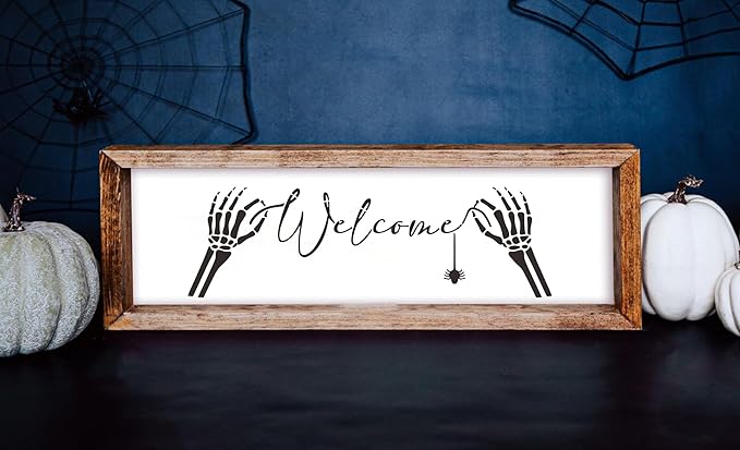 Halloween Stencils for Painting Large Skeleton Porch Stencils Ghost Boo Spooky Stencil for Porch Sign Door Mats Fabrics DIY Crafts Decor