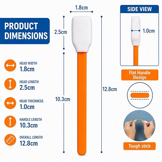 CARGEN 30PCS 5.09" Foam Cleaning Swabs - Image 2