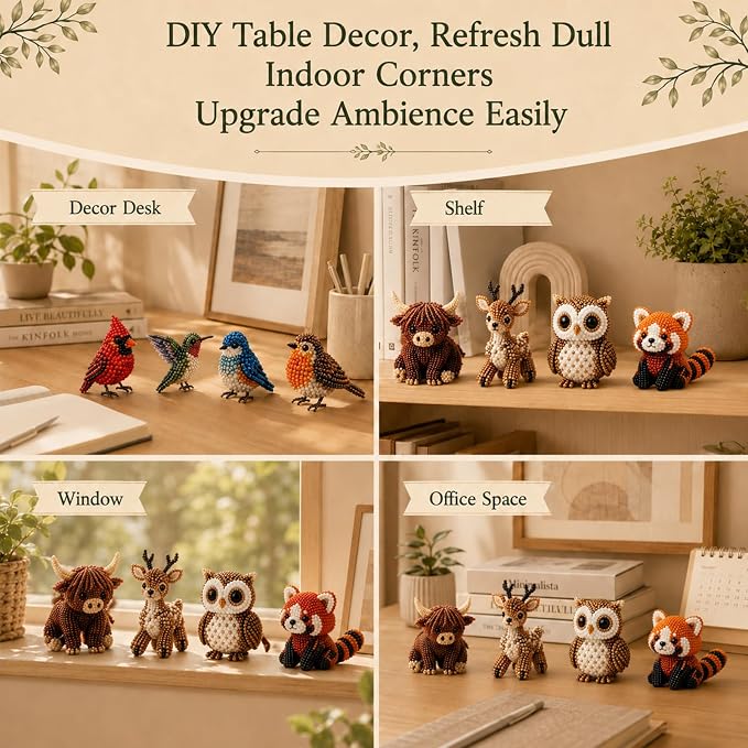 Tiny 3D Beaded Animal DIY Kit-Bead Animal Making Kit - Image 4