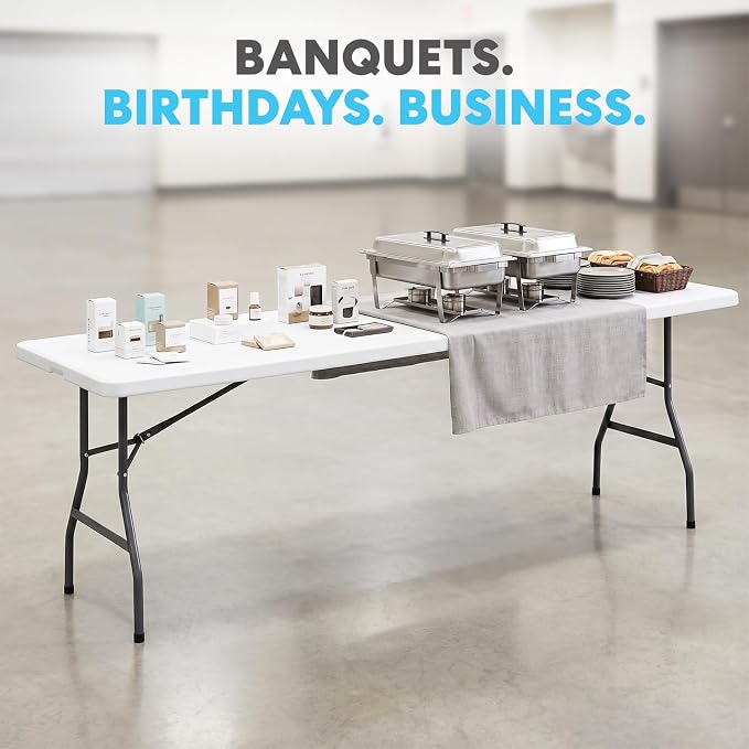 SIMPLI-Magic White Foldable Table, and Catering - Image 4