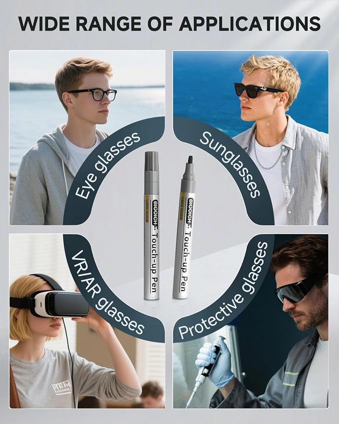 Gold Eyeglass Frame Touch Up Paint Pen, All-in-One Touch Up Kit - Image 6