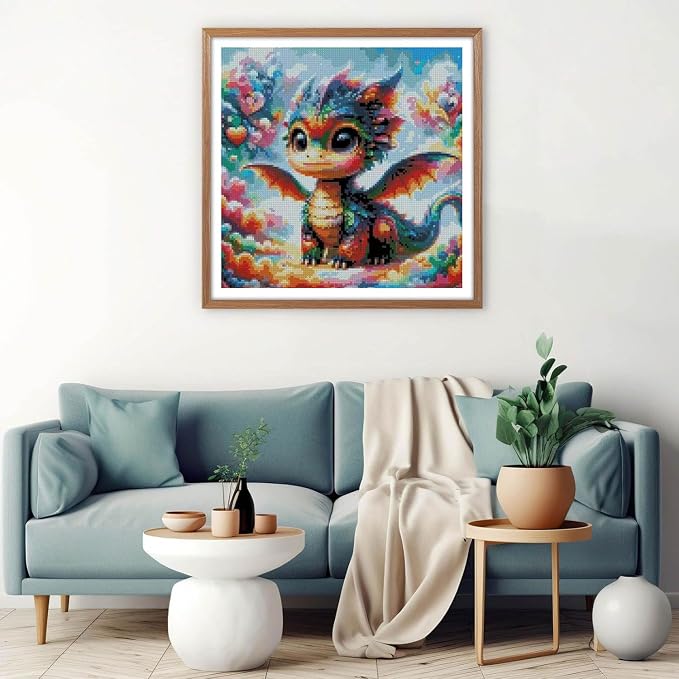 MYBISYMQQ Cute Rainbow Dragon Cross Stitch Kits - Image 3