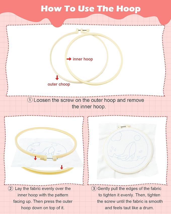 FIVEIZERO DIY Punch Needle Kit for Beginners, Yarn Punch Needle Art Craft Kit - Image 3