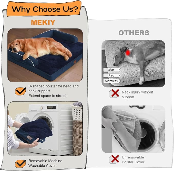 Large Dog Bed Orthopedic Washable | Beds Bolster Pet - Image 4