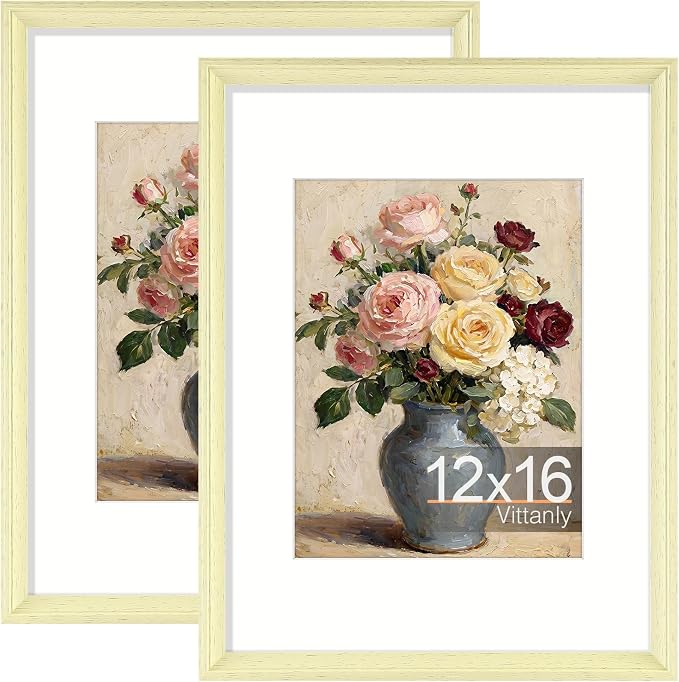 Vittanly 12x16 Picture Frames Set of 2, Ornate Vintage Photo Frame by Vittanly