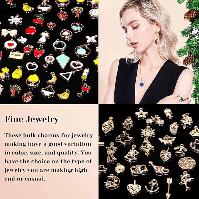 200Pcs Charms for Jewelry Making - Image 3