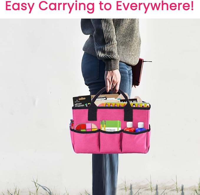 Desktop Tote and Organizer, Teacher Helper Caddy Bag - Image 7