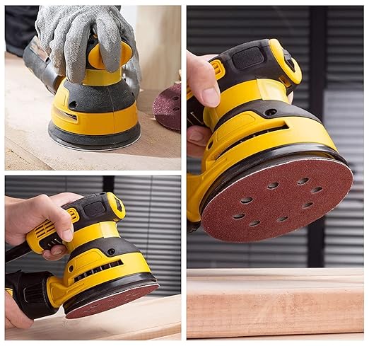 100 PCS 5 Inch Sanding Discs 1200 Grit, Round Hook and Loop Sandpaper for Random Orbital Sander