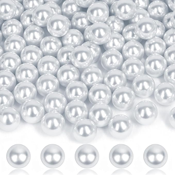 80PCS 20mm Pearls for Crafting, Artificial Pearl Beads for Vase Filler by Unknown