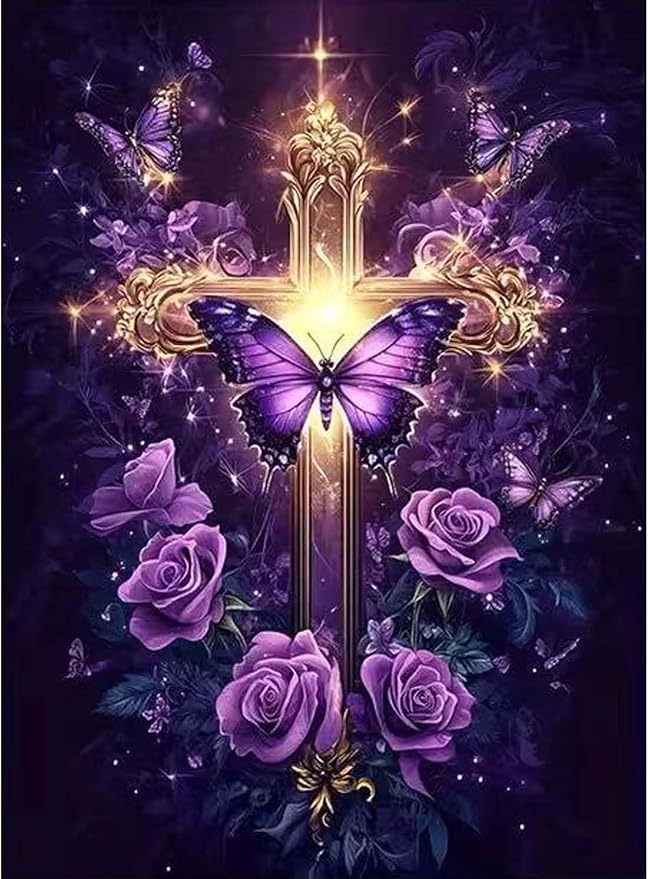 Religious Stamped Cross Stitch Kits by Unknown
